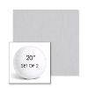 Picture of Canvas Marble | Set of 2 | 20" Sunbrella Boxed Round Outdoor Throw Pillows with Premium Inserts