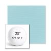 Picture of Canvas Mineral Blue | Set of 2 | 20" Sunbrella Boxed Round Outdoor Throw Pillows with Premium Inserts