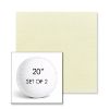 Picture of Canvas Natural | Set of 2 | 20" Sunbrella Boxed Round Outdoor Throw Pillows with Premium Inserts