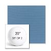 Picture of Canvas Sapphire Blue | Set of 2 | 20" Sunbrella Boxed Round Outdoor Throw Pillows with Premium Inserts