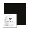 Picture of Canvas Sooty | Set of 2 | 20" Sunbrella Boxed Round Outdoor Throw Pillows with Premium Inserts