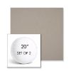 Picture of Canvas Stone | Set of 2 | 20" Sunbrella Boxed Round Outdoor Throw Pillows with Premium Inserts