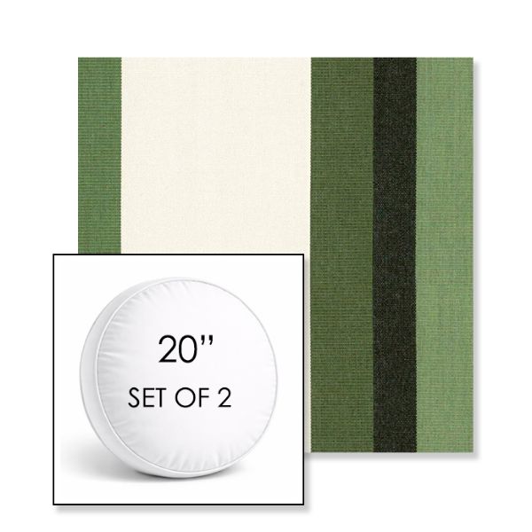 Picture of Canyon Colca | Set of 2 | 20" Sunbrella Boxed Round Outdoor Throw Pillows with Premium Inserts