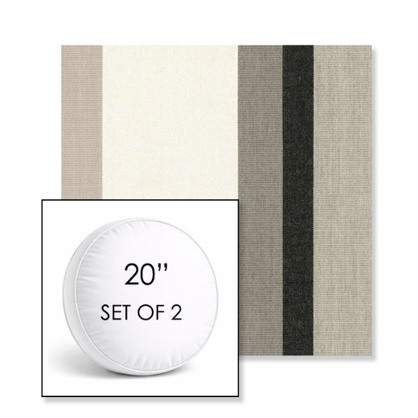Picture of Canyon Tenaya | Set of 2 | 20" Sunbrella Boxed Round Outdoor Throw Pillows with Premium Inserts