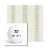Picture of Caper Linen | Set of 2 | 20" Sunbrella Boxed Round Outdoor Throw Pillows with Premium Inserts