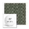 Picture of Carat Agate | Set of 2 | 20" Sunbrella Boxed Round Outdoor Throw Pillows with Premium Inserts