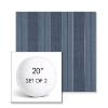 Picture of Carlo Denim | Set of 2 | 20" Sunbrella Boxed Round Outdoor Throw Pillows with Premium Inserts