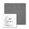 Picture of Cast Slate | Set of 2 | 20" Sunbrella Boxed Round Outdoor Throw Pillows with Premium Inserts