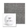 Picture of Chartres Granite | Set of 2 | 20" Sunbrella Boxed Round Outdoor Throw Pillows with Premium Inserts