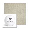 Picture of Chartres Pebble | Set of 2 | 20" Sunbrella Boxed Round Outdoor Throw Pillows with Premium Inserts