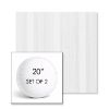 Picture of Compose Linen | Set of 2 | 20" Sunbrella Boxed Round Outdoor Throw Pillows with Premium Inserts