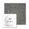 Picture of Crush Pewter | Set of 2 | 20" Sunbrella Boxed Round Outdoor Throw Pillows with Premium Inserts