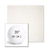 Picture of Crush Snow | Set of 2 | 20" Sunbrella Boxed Round Outdoor Throw Pillows with Premium Inserts