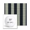 Picture of Expressive Mist | Set of 2 | 20" Sunbrella Boxed Round Outdoor Throw Pillows with Premium Inserts