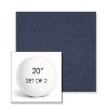 Picture of Heritage Indigo | Set of 2 | 20" Sunbrella Boxed Round Outdoor Throw Pillows with Premium Inserts