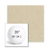 Picture of Heritage Papyrus | Set of 2 | 20" Sunbrella Boxed Round Outdoor Throw Pillows with Premium Inserts