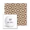 Picture of Hoopla Cold Brew | Set of 2 | 20" Sunbrella Boxed Round Outdoor Throw Pillows with Premium Inserts