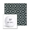 Picture of Hoopla Plume | Set of 2 | 20" Sunbrella Boxed Round Outdoor Throw Pillows with Premium Inserts