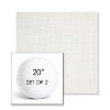 Picture of Idol Snow | Set of 2 | 20" Sunbrella Boxed Round Outdoor Throw Pillows with Premium Inserts