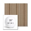 Picture of Influence Teak | Set of 2 | 20" Sunbrella Boxed Round Outdoor Throw Pillows with Premium Inserts