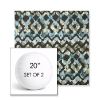 Picture of Inga Green Tea | Set of 2 | 20" Sunbrella Boxed Round Outdoor Throw Pillows with Premium Inserts
