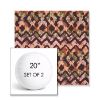 Picture of Inga Gypsy | Set of 2 | 20" Sunbrella Boxed Round Outdoor Throw Pillows with Premium Inserts