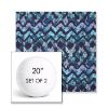Picture of Inga Waterscape | Set of 2 | 20" Sunbrella Boxed Round Outdoor Throw Pillows with Premium Inserts