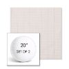 Picture of Kaia Linen | Set of 2 | 20" Sunbrella Boxed Round Outdoor Throw Pillows with Premium Inserts