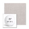 Picture of Kismet Flax | Set of 2 | 20" Sunbrella Boxed Round Outdoor Throw Pillows with Premium Inserts