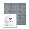 Picture of Kudos Denim Wash | Set of 2 | 20" Sunbrella Boxed Round Outdoor Throw Pillows with Premium Inserts