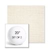 Picture of Kudos Vellum | Set of 2 | 20" Sunbrella Boxed Round Outdoor Throw Pillows with Premium Inserts