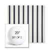 Picture of Lido Indigo | Set of 2 | 20" Sunbrella Boxed Round Outdoor Throw Pillows with Premium Inserts