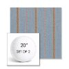 Picture of Linger Slate | Set of 2 | 20" Sunbrella Boxed Round Outdoor Throw Pillows with Premium Inserts