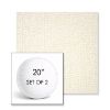 Picture of Margo Snow | Set of 2 | 20" Sunbrella Boxed Round Outdoor Throw Pillows with Premium Inserts