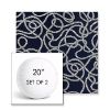 Picture of Maritime Nautical | Set of 2 | 20" Sunbrella Boxed Round Outdoor Throw Pillows with Premium Inserts