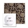 Picture of Martha Floral Garden Path | Set of 2 | 20" Sunbrella Boxed Round Outdoor Throw Pillows with Premium Inserts