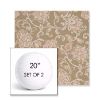 Picture of Martha Floral Spring | Set of 2 | 20" Sunbrella Boxed Round Outdoor Throw Pillows with Premium Inserts