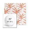 Picture of Martinique Mango | Set of 2 | 20" Sunbrella Boxed Round Outdoor Throw Pillows with Premium Inserts