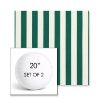 Picture of Mason Forest Green | Set of 2 | 20" Sunbrella Boxed Round Outdoor Throw Pillows with Premium Inserts