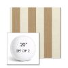 Picture of Maxim Heather Beige | Set of 2 | 20" Sunbrella Boxed Round Outdoor Throw Pillows with Premium Inserts