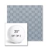 Picture of Mend Slate | Set of 2 | 20" Sunbrella Boxed Round Outdoor Throw Pillows with Premium Inserts