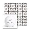 Picture of Midori Stone | Set of 2 | 20" Sunbrella Boxed Round Outdoor Throw Pillows with Premium Inserts