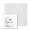 Picture of Momento Snow | Set of 2 | 20" Sunbrella Boxed Round Outdoor Throw Pillows with Premium Inserts