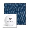 Picture of Mountains Lagoon | Set of 2 | 20" Sunbrella Boxed Round Outdoor Throw Pillows with Premium Inserts