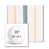 Picture of Revival Lake | Set of 2 | 20" Sunbrella Boxed Round Outdoor Throw Pillows with Premium Inserts
