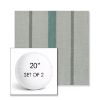 Picture of Revival Sage | Set of 2 | 20" Sunbrella Boxed Round Outdoor Throw Pillows with Premium Inserts