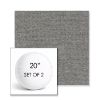 Picture of Ritsy Fog | Set of 2 | 20" Sunbrella Boxed Round Outdoor Throw Pillows with Premium Inserts