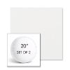 Picture of Ritsy Salt | Set of 2 | 20" Sunbrella Boxed Round Outdoor Throw Pillows with Premium Inserts