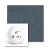 Picture of Ritsy Slate | Set of 2 | 20" Sunbrella Boxed Round Outdoor Throw Pillows with Premium Inserts