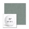 Picture of Ritsy Spa | Set of 2 | 20" Sunbrella Boxed Round Outdoor Throw Pillows with Premium Inserts